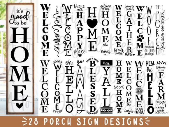 Download Porch Sign Svg Bundle - Porch sign svg Collection