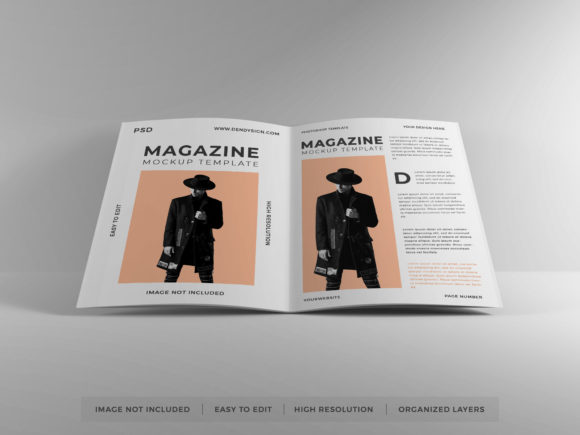 Download Realistic Magazine Paper Mockup Template - Premium Bundle