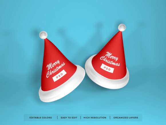 Download Christmas Santa Hat Mockup Template - Premium Resources