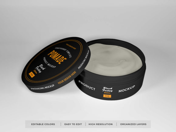 Download Realistic Pomade Packaging Mockup PSD - Premium Bundle