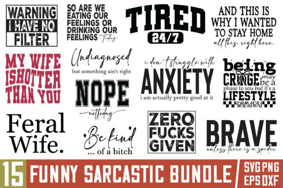 Download Funny Svg Bundle, Sarcasm Svg Bundle, Sa - Funny svg bundle Collection