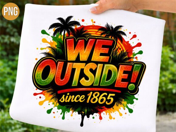 Download We Outside Since 1865 Juneteenth PNG - Juneteenth png Collection
