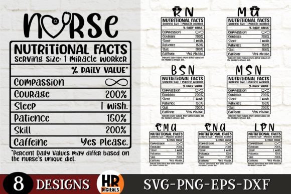 Download Nurse Nutritional Facts Funny SVG Bundle - Funny svg bundle Collection