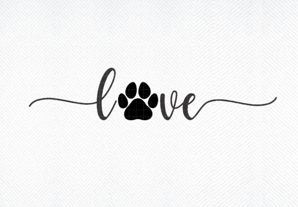 Download Love Paw Print, Instant Digital Download - Instant digital download Collection