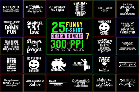 Download Funny SVG Bundle / T-Shirt Bundle - 07 - Funny svg bundle Collection