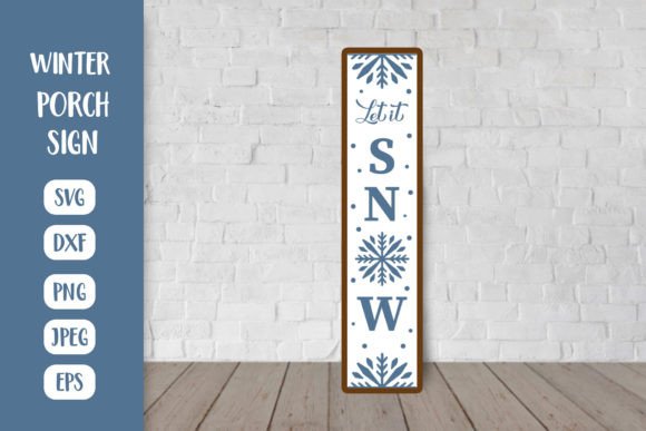 Download Let It Snow. Winter Porch Sign SVG - Porch sign svg Collection